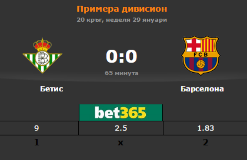betis fcb bet365