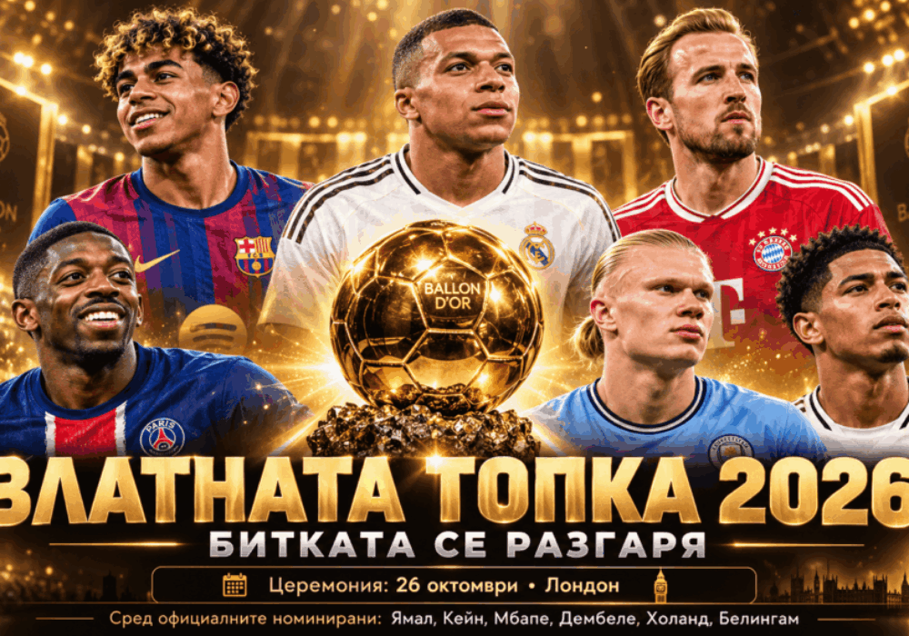 Златната топка 2026 bet365